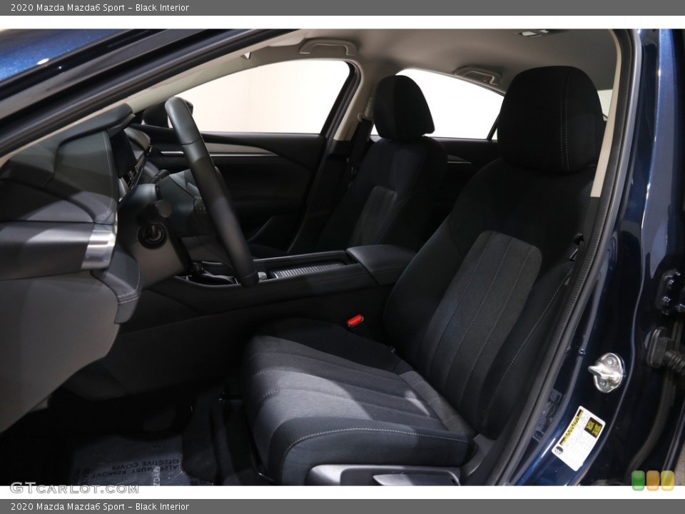 Black Interior Front Seat for the 2020 Mazda Mazda6 Sport #145452506