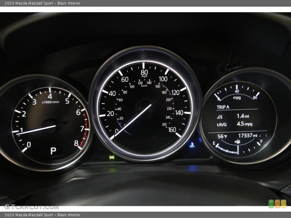 Black Interior Gauges for the 2020 Mazda Mazda6 Sport #145452568