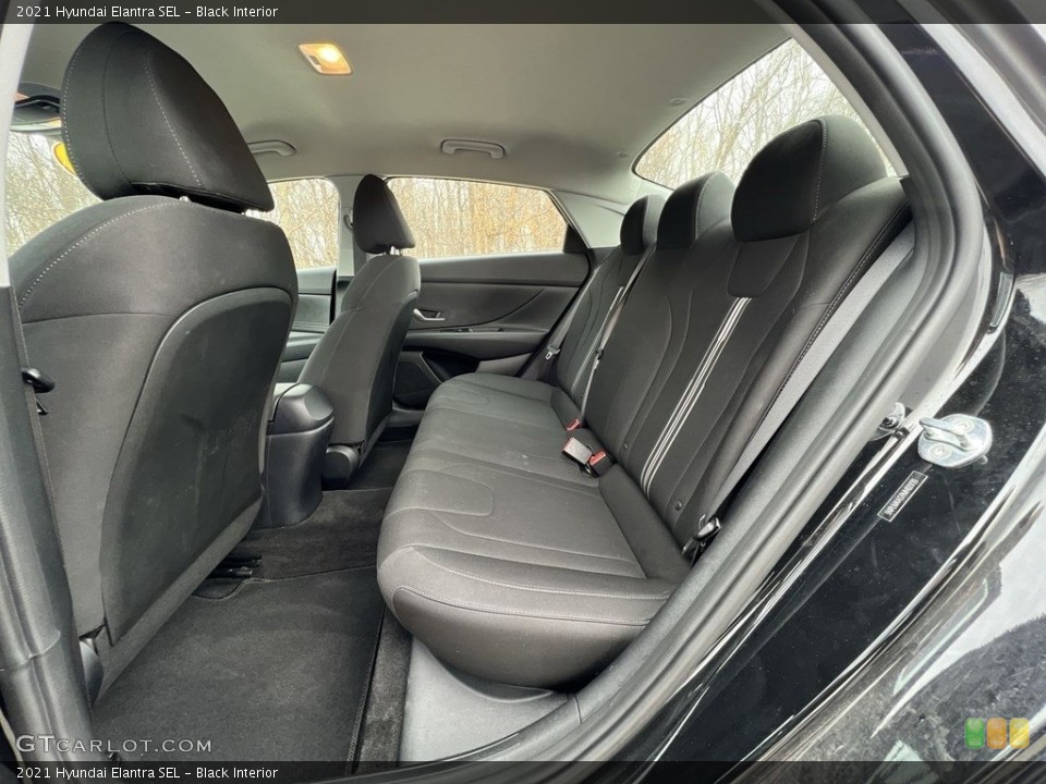 Black Interior Rear Seat for the 2021 Hyundai Elantra SEL #145452949