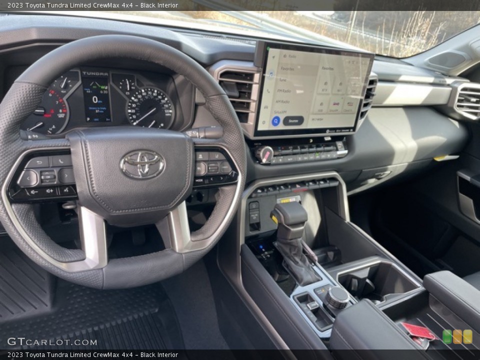Black Interior Dashboard for the 2023 Toyota Tundra Limited CrewMax 4x4 #145453468
