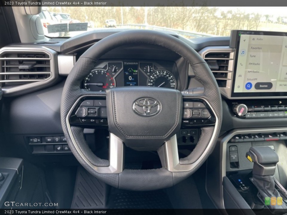 Black Interior Steering Wheel for the 2023 Toyota Tundra Limited CrewMax 4x4 #145453597