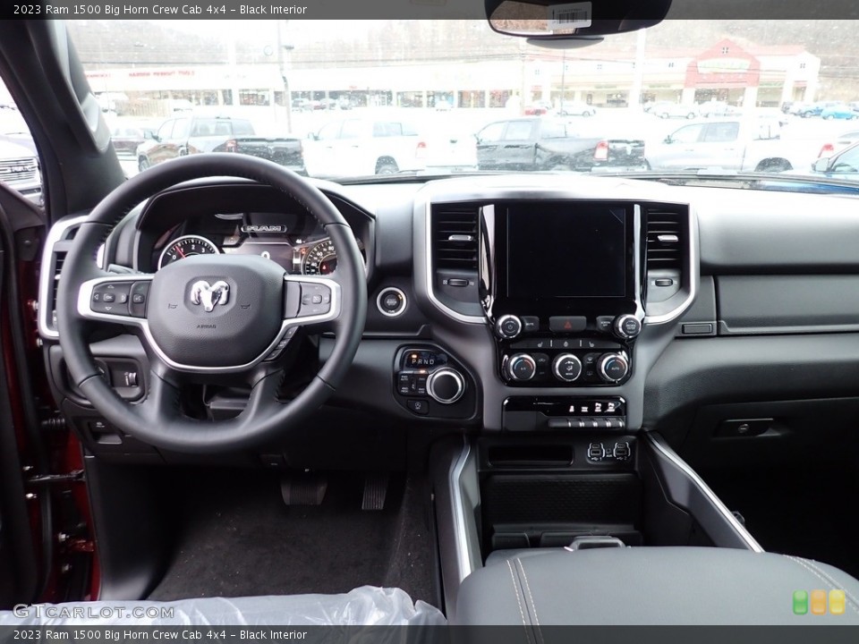 Black Interior Dashboard for the 2023 Ram 1500 Big Horn Crew Cab 4x4 #145453780