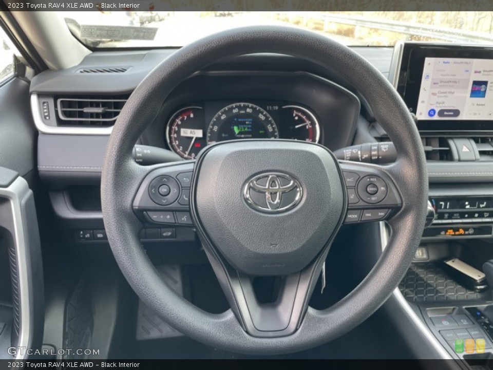 Black Interior Steering Wheel for the 2023 Toyota RAV4 XLE AWD #145454188