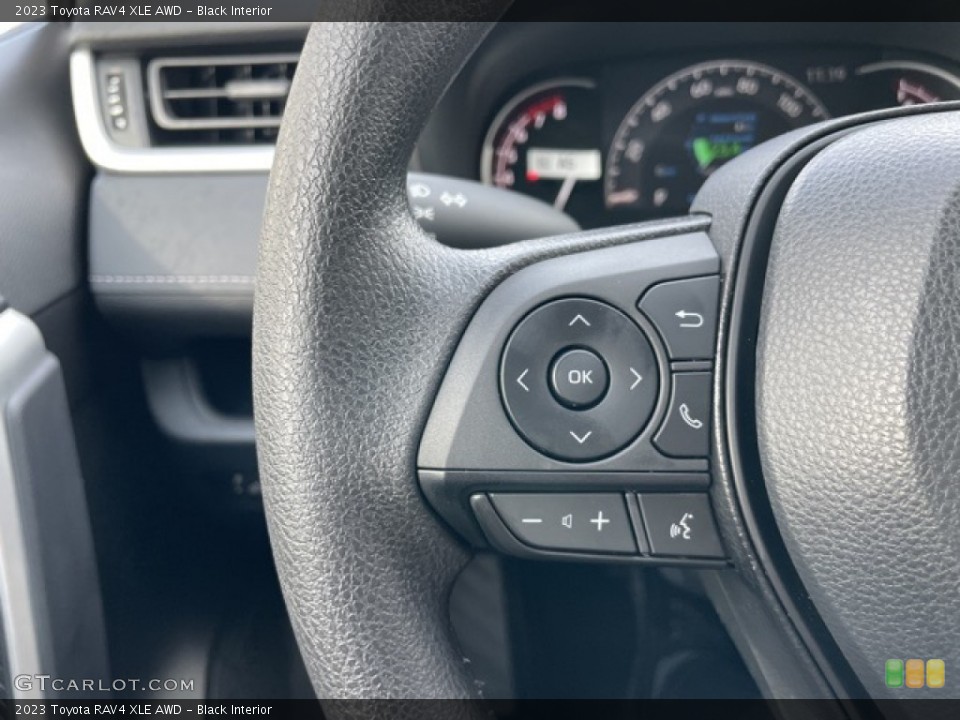 Black Interior Steering Wheel for the 2023 Toyota RAV4 XLE AWD #145454305