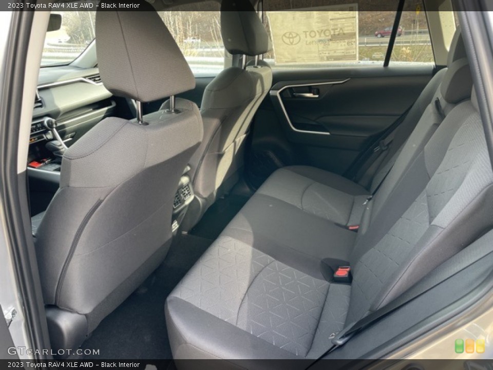 Black Interior Rear Seat for the 2023 Toyota RAV4 XLE AWD #145454376