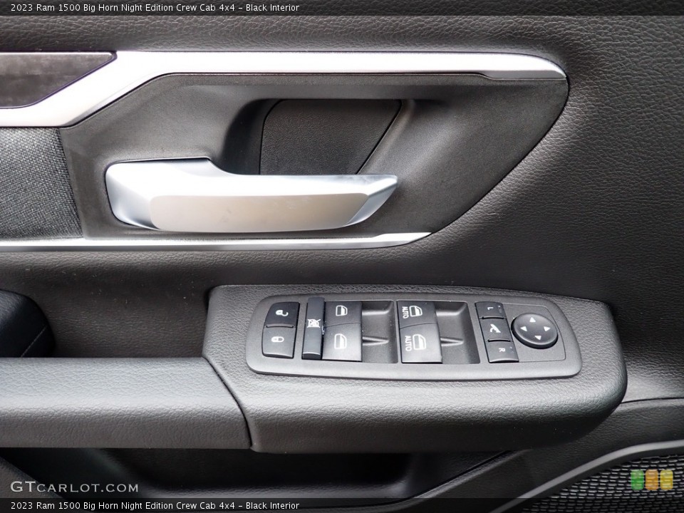 Black Interior Door Panel for the 2023 Ram 1500 Big Horn Night Edition Crew Cab 4x4 #145454593