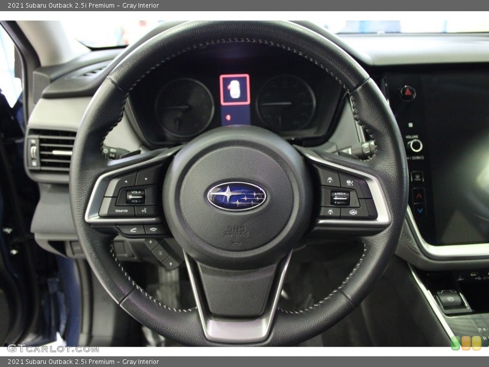 Gray Interior Steering Wheel for the 2021 Subaru Outback 2.5i Premium #145455469