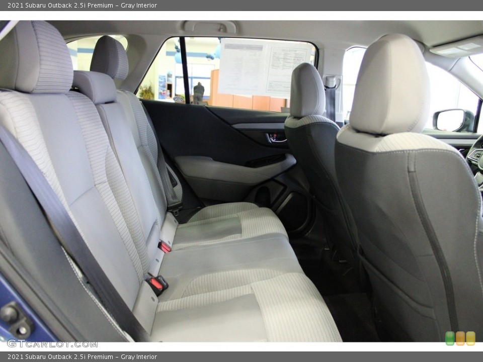 Gray Interior Rear Seat for the 2021 Subaru Outback 2.5i Premium #145455565