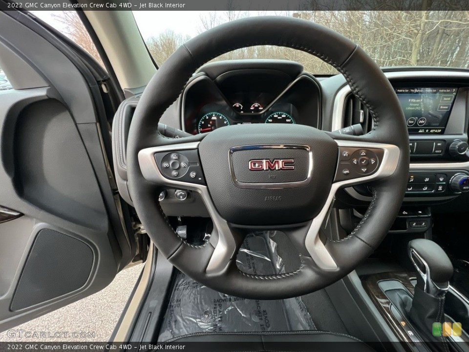 Jet Black Interior Steering Wheel for the 2022 GMC Canyon Elevation Crew Cab 4WD #145456759