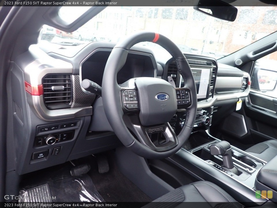 Raptor Black Interior Steering Wheel for the 2023 Ford F150 SVT Raptor SuperCrew 4x4 #145457737