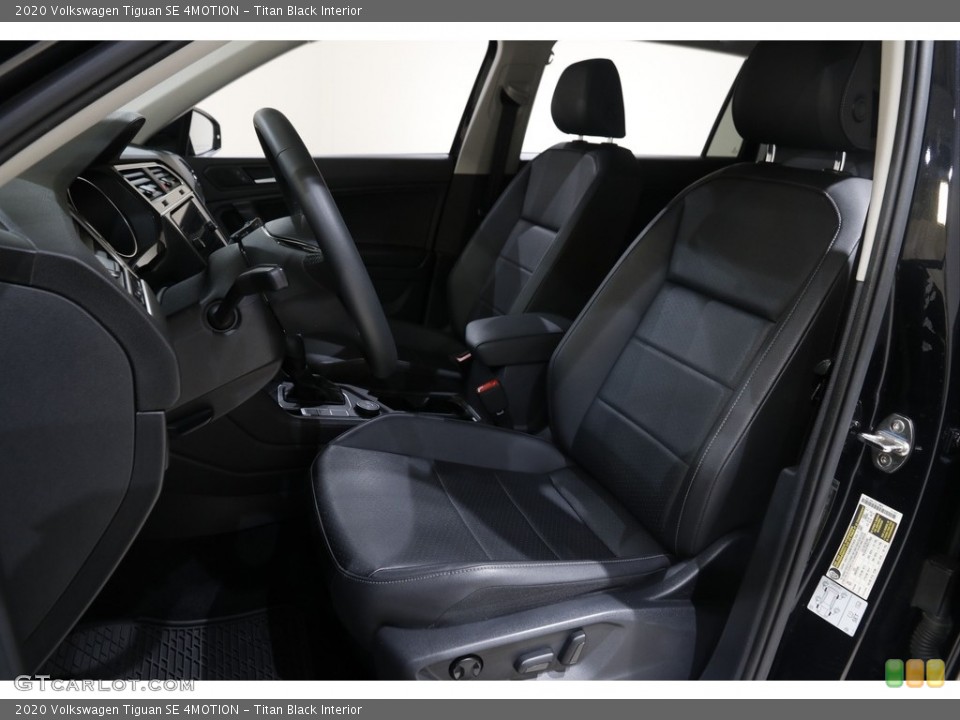 Titan Black Interior Front Seat for the 2020 Volkswagen Tiguan SE 4MOTION #145457800