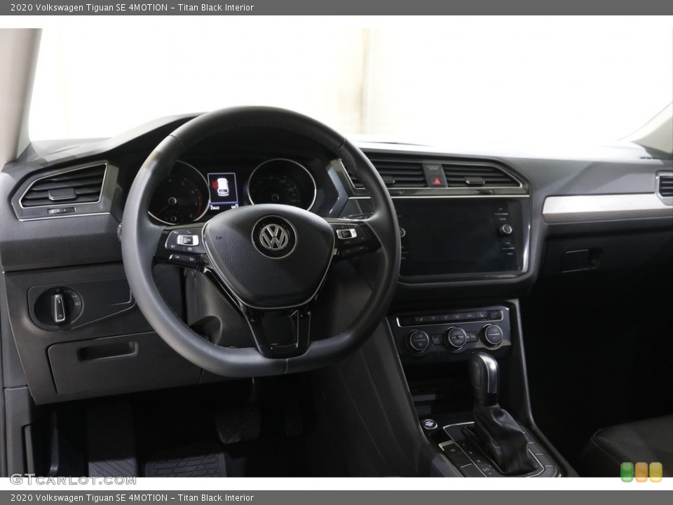 Titan Black Interior Dashboard for the 2020 Volkswagen Tiguan SE 4MOTION #145457815
