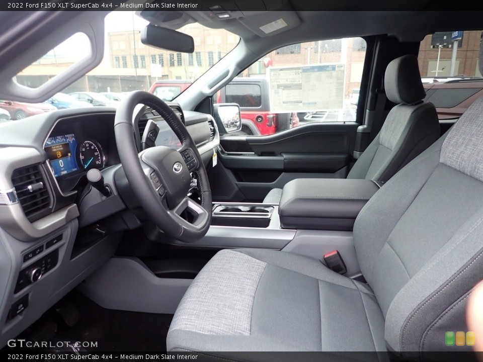 Medium Dark Slate Interior Photo for the 2022 Ford F150 XLT SuperCab 4x4 #145458557