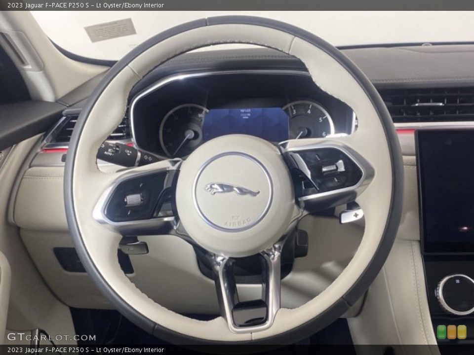 Lt Oyster/Ebony Interior Steering Wheel for the 2023 Jaguar F-PACE P250 S #145459089
