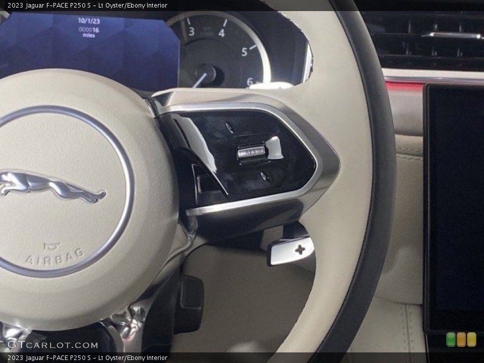 Lt Oyster/Ebony Interior Steering Wheel for the 2023 Jaguar F-PACE P250 S #145459118
