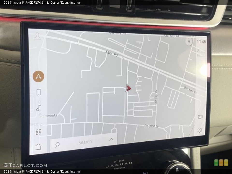Lt Oyster/Ebony Interior Navigation for the 2023 Jaguar F-PACE P250 S #145459174