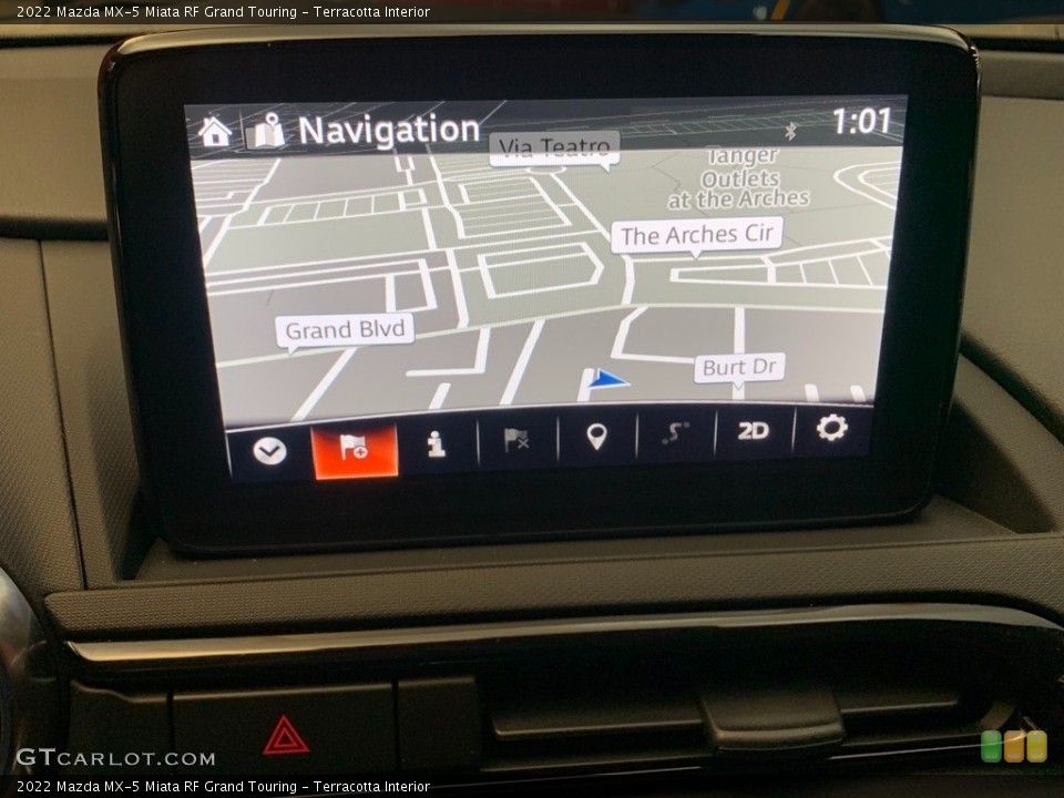 Terracotta Interior Navigation for the 2022 Mazda MX-5 Miata RF Grand Touring #145459388
