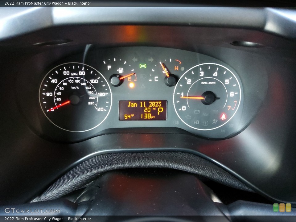 Black Interior Gauges for the 2022 Ram ProMaster City Wagon #145459938