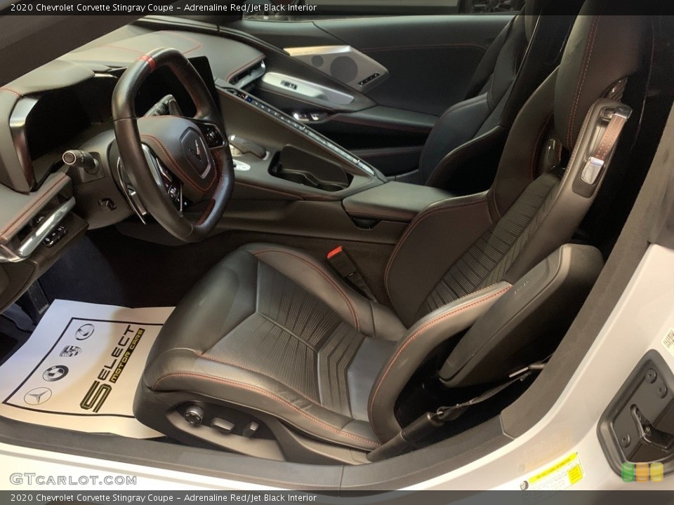 Adrenaline Red/Jet Black Interior Front Seat for the 2020 Chevrolet Corvette Stingray Coupe #145460229