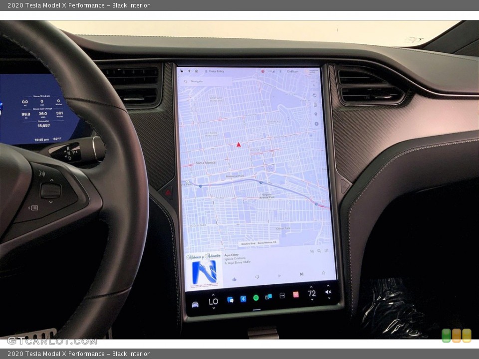 Black Interior Navigation for the 2020 Tesla Model X Performance #145461170
