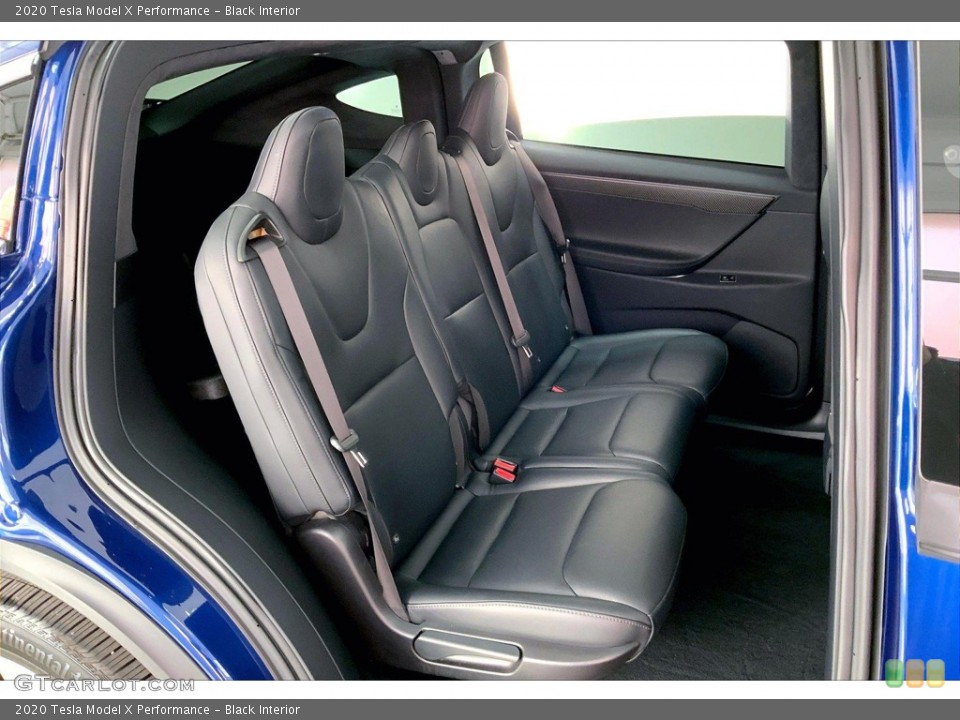 Black Interior Rear Seat for the 2020 Tesla Model X Performance #145461304