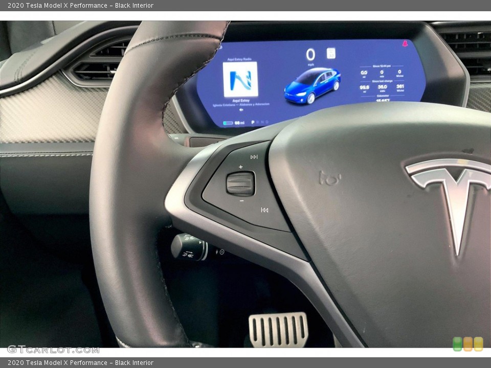 Black Interior Steering Wheel for the 2020 Tesla Model X Performance #145461322