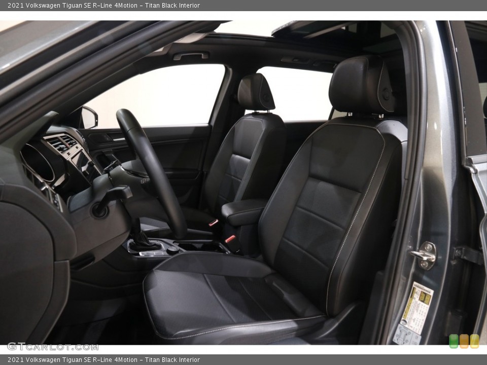 Titan Black Interior Front Seat for the 2021 Volkswagen Tiguan SE R-Line 4Motion #145461451