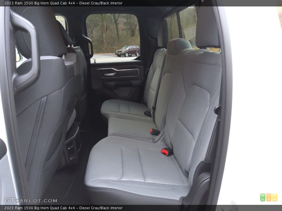 Diesel Gray/Black Interior Rear Seat for the 2023 Ram 1500 Big Horn Quad Cab 4x4 #145463164