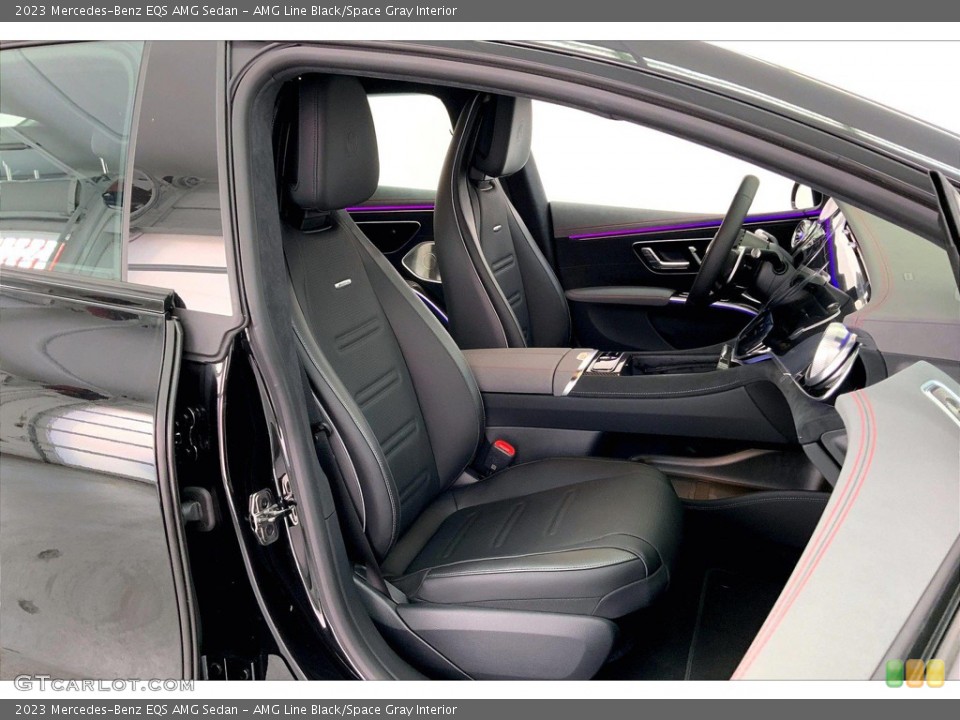 AMG Line Black/Space Gray Interior Front Seat for the 2023 Mercedes-Benz EQS AMG Sedan #145467475