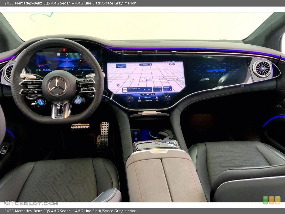 AMG Line Black/Space Gray Interior Dashboard for the 2023 Mercedes-Benz EQS AMG Sedan #145467478