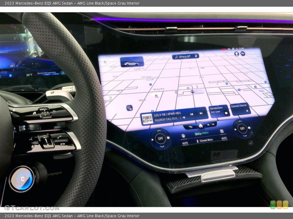 AMG Line Black/Space Gray Interior Navigation for the 2023 Mercedes-Benz EQS AMG Sedan #145467481