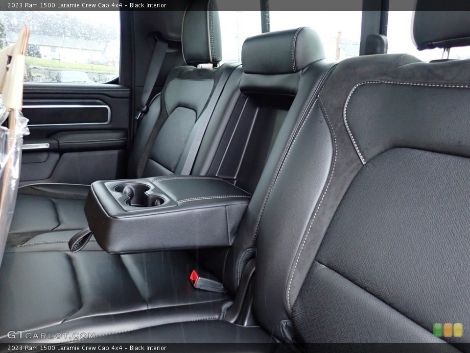 Black Interior Rear Seat for the 2023 Ram 1500 Laramie Crew Cab 4x4 #145468231