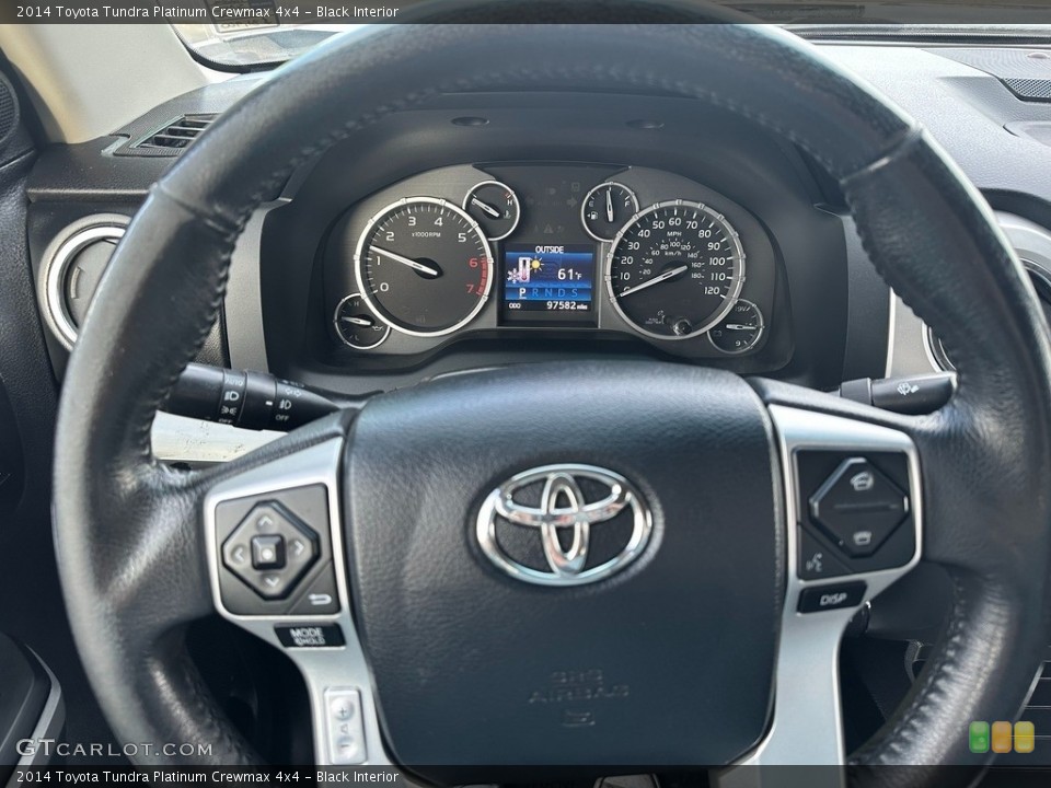 Black Interior Steering Wheel for the 2014 Toyota Tundra Platinum Crewmax 4x4 #145468645