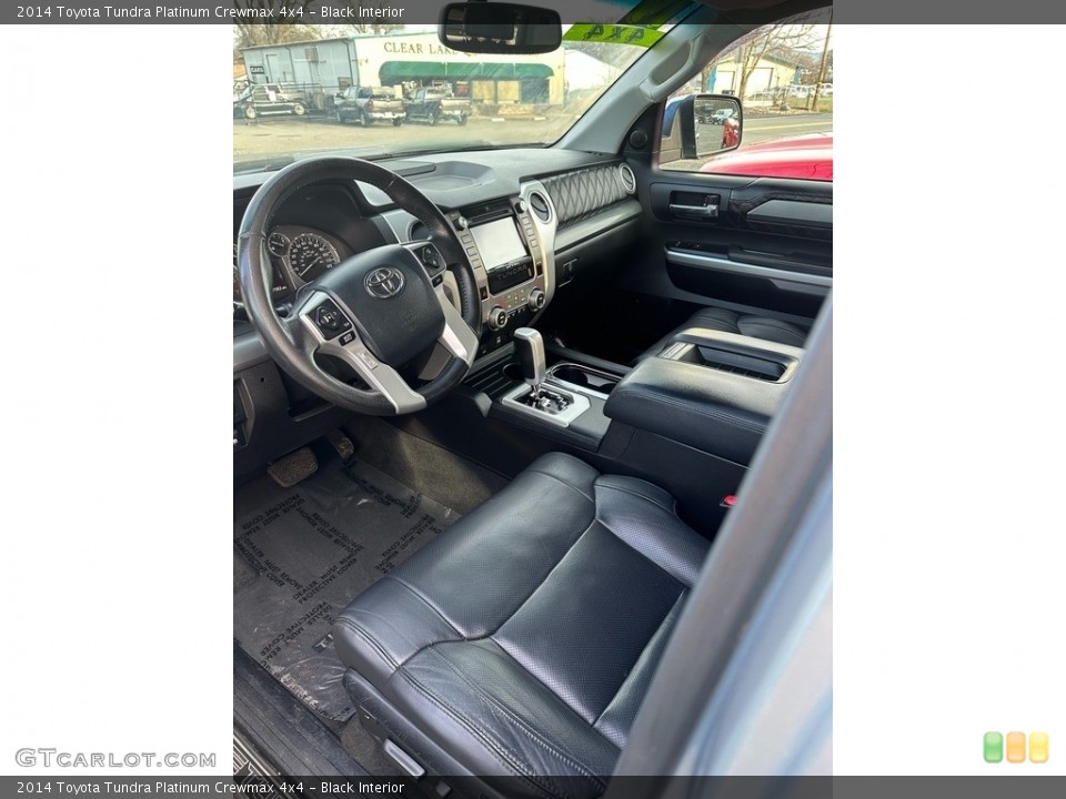 Black Interior Front Seat for the 2014 Toyota Tundra Platinum Crewmax 4x4 #145468657