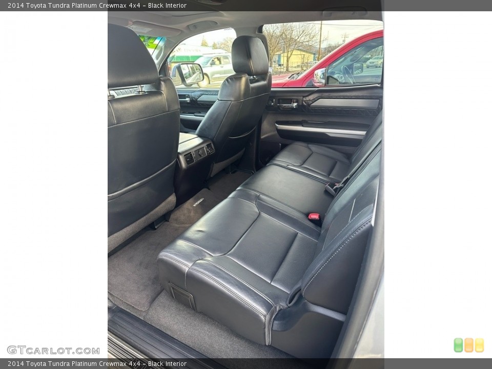 Black Interior Rear Seat for the 2014 Toyota Tundra Platinum Crewmax 4x4 #145468660