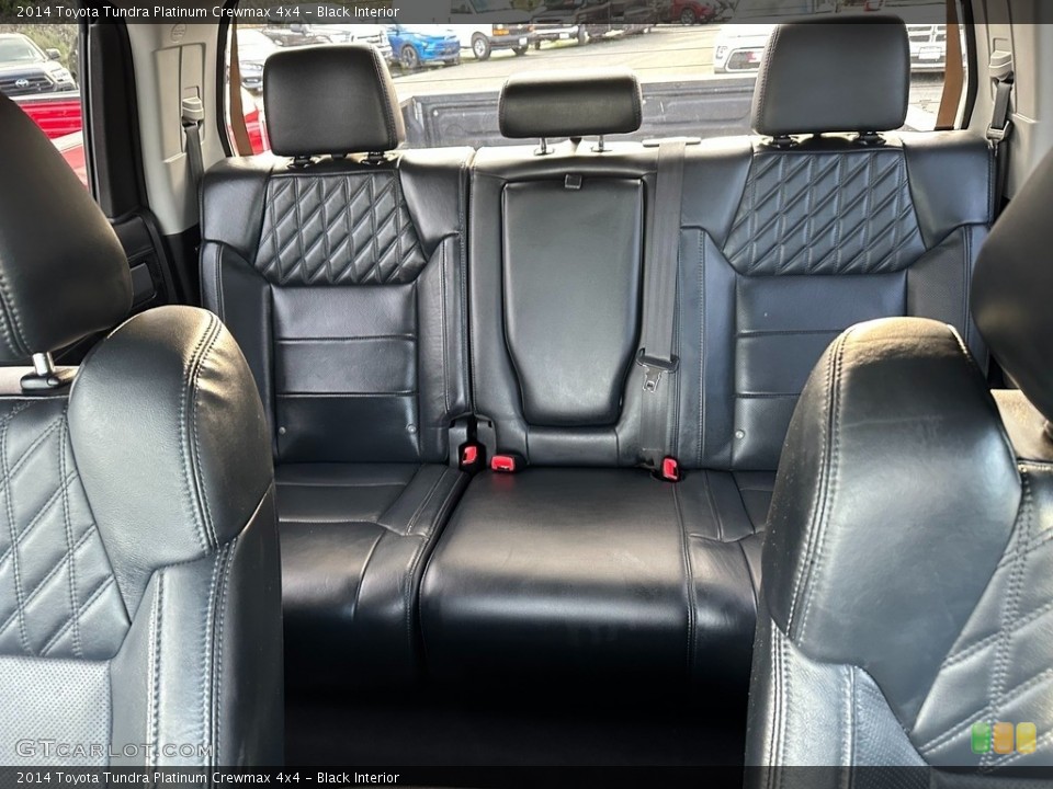 Black Interior Rear Seat for the 2014 Toyota Tundra Platinum Crewmax 4x4 #145468663