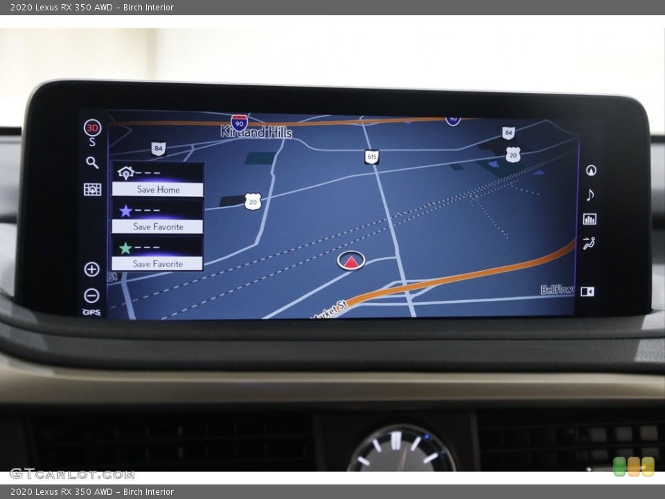 Birch Interior Navigation for the 2020 Lexus RX 350 AWD #145469375