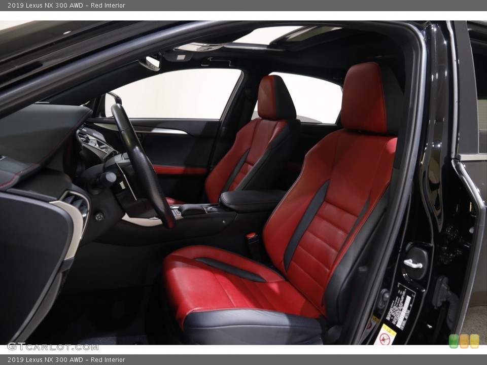 Red 2019 Lexus NX Interiors