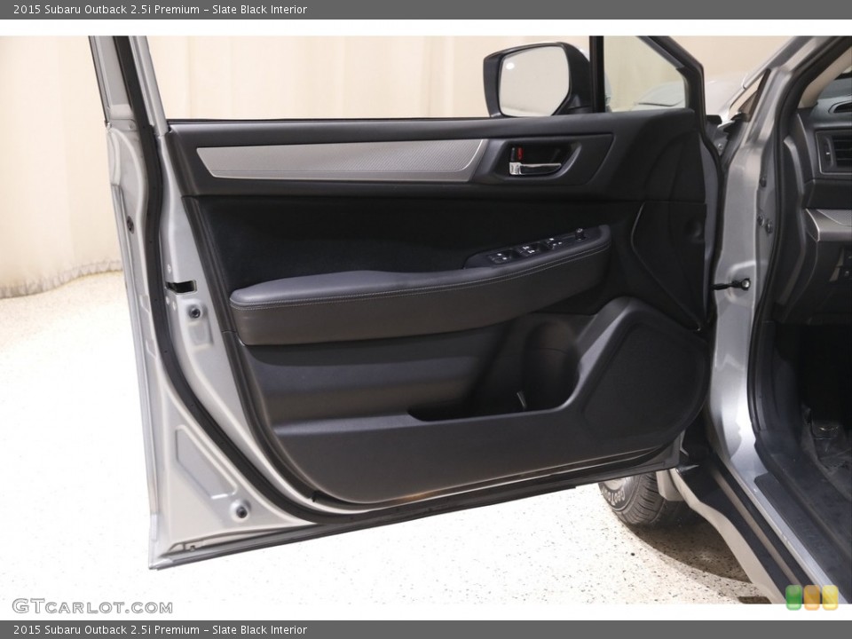 Slate Black Interior Door Panel for the 2015 Subaru Outback 2.5i Premium #145470789