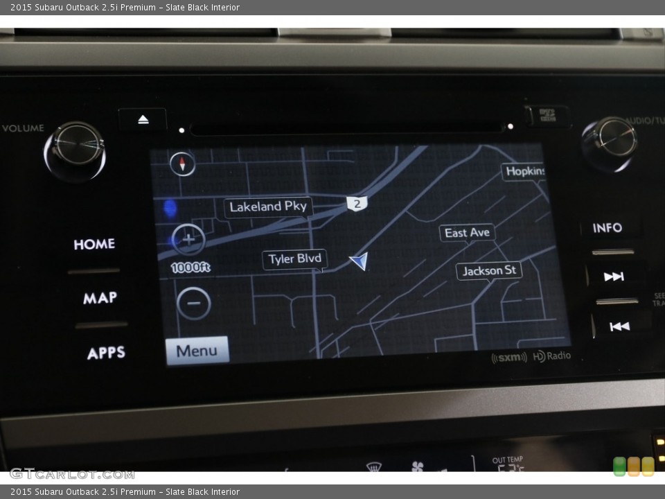 Slate Black Interior Navigation for the 2015 Subaru Outback 2.5i Premium #145470804