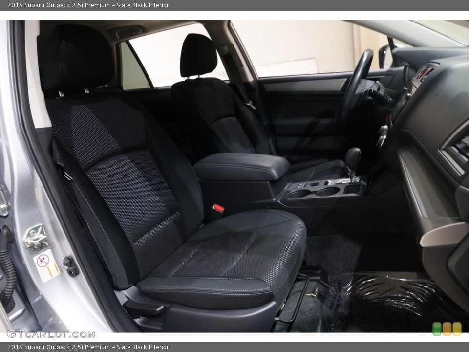 Slate Black Interior Front Seat for the 2015 Subaru Outback 2.5i Premium #145470825