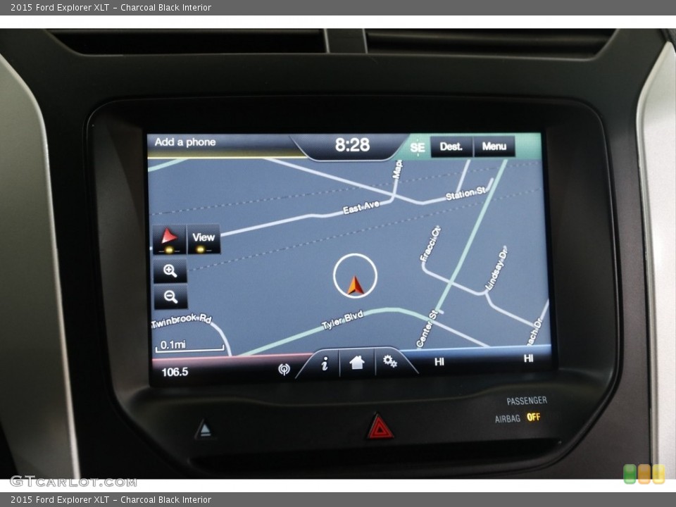 Charcoal Black Interior Navigation for the 2015 Ford Explorer XLT #145470942