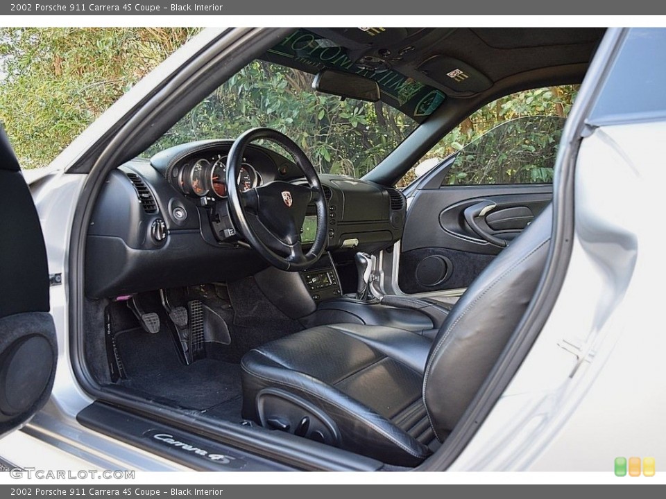 Black Interior Front Seat for the 2002 Porsche 911 Carrera 4S Coupe #145471461