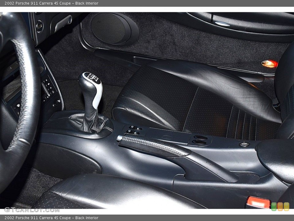 Black Interior Controls for the 2002 Porsche 911 Carrera 4S Coupe #145471479