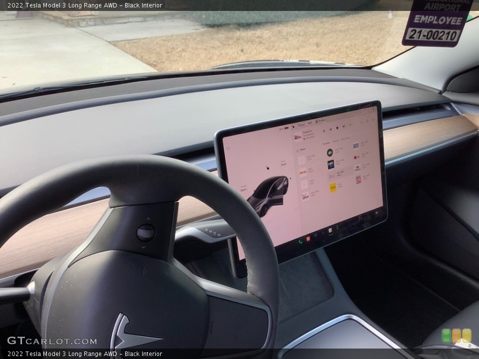Black Interior Dashboard for the 2022 Tesla Model 3 Long Range AWD #145471842
