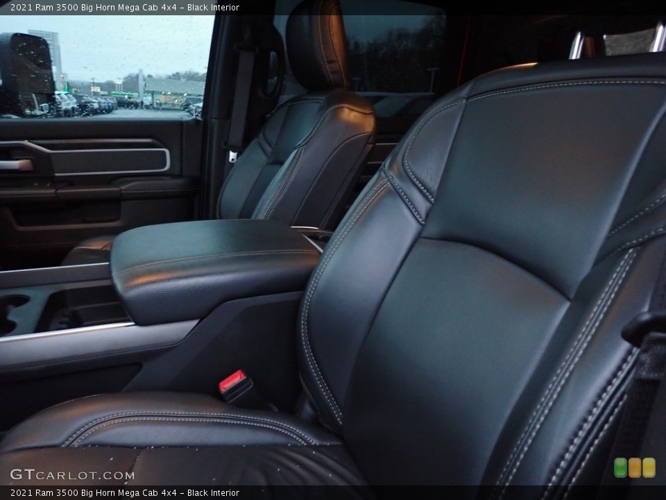 Black Interior Front Seat for the 2021 Ram 3500 Big Horn Mega Cab 4x4 #145472454