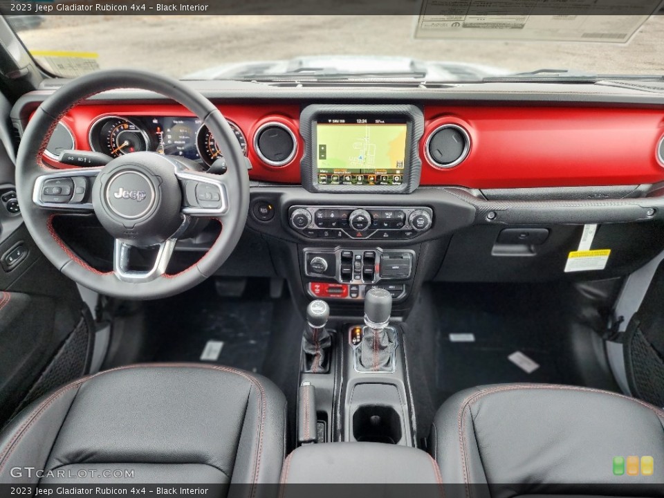 Black Interior Dashboard for the 2023 Jeep Gladiator Rubicon 4x4 #145474206