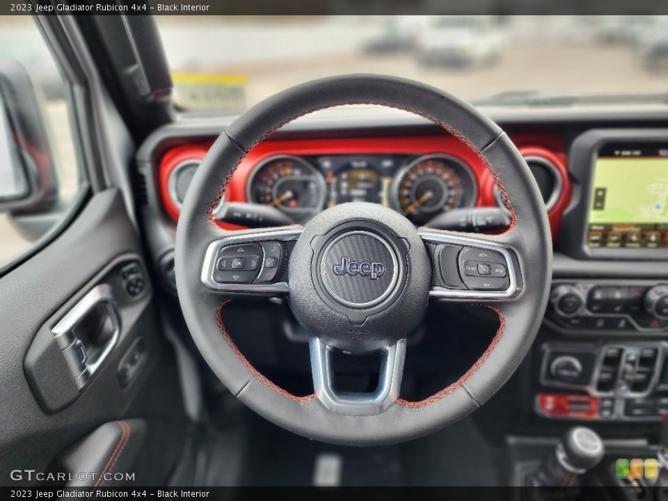 Black Interior Steering Wheel for the 2023 Jeep Gladiator Rubicon 4x4 #145474293