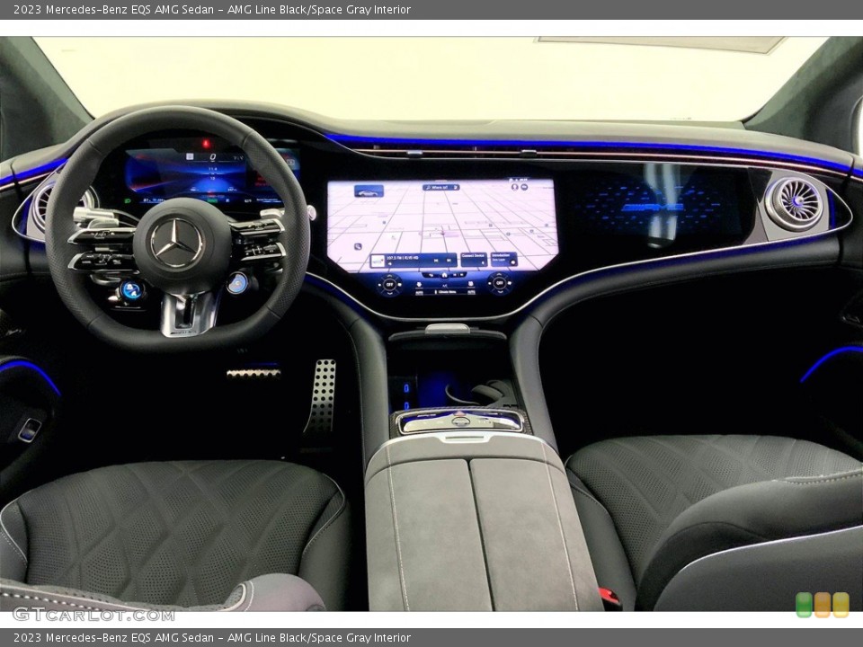 AMG Line Black/Space Gray Interior Dashboard for the 2023 Mercedes-Benz EQS AMG Sedan #145474512