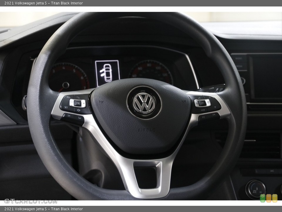 Titan Black Interior Steering Wheel for the 2021 Volkswagen Jetta S #145474530